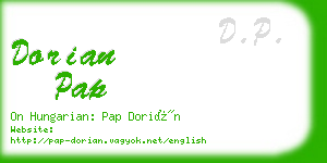 dorian pap business card